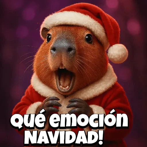 Navidad Capybara 🎄✨