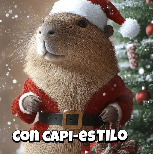 Navidad Capybara 🎄✨