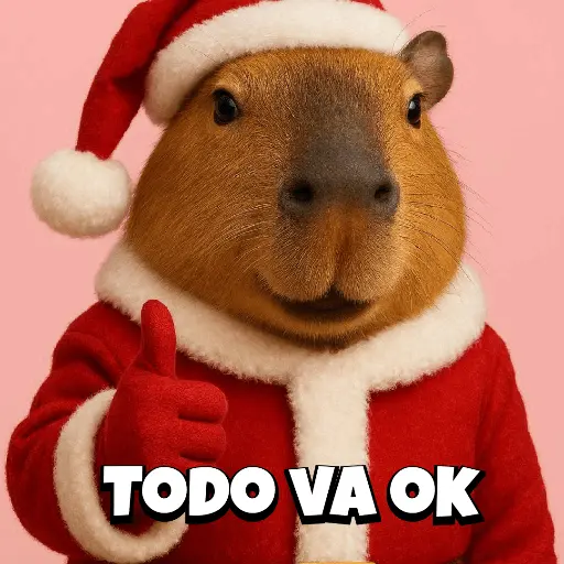 Navidad Capybara 🎄✨