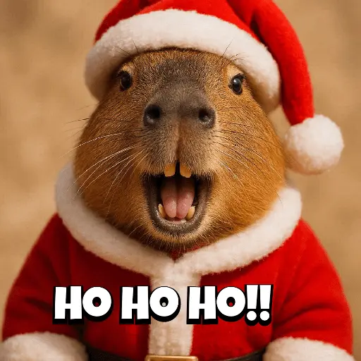 Navidad Capybara 🎄✨