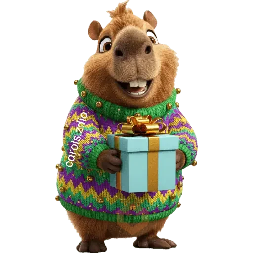 🦫🎄🎁Capibara Navidad 🎁🎄🦫 sticker 19