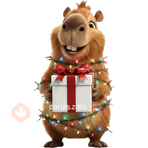 🦫🎄🎁Capibara Navidad 🎁🎄🦫 sticker 11