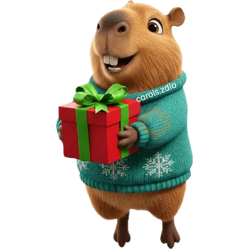 🦫🎄🎁Capibara Navidad 🎁🎄🦫 sticker 17