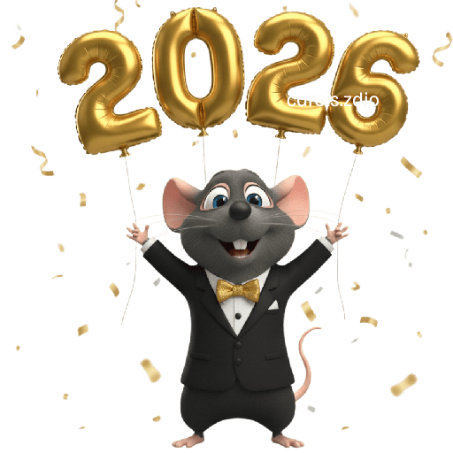 🎉🥂 Ratita Feliz Año Nuevo 🥂🎉 preview