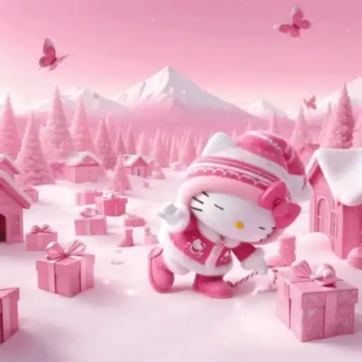 Navidad Rosa Hello Kitty 💕🎀🎄✨ preview