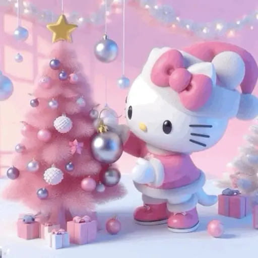 Navidad Rosa Hello Kitty 💕🎀🎄✨ preview