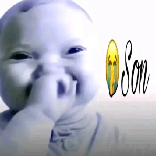 Bebé riendo meme baby 😎