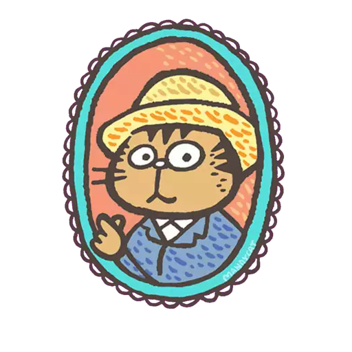 Mandycat 文地貓 名畫貓
