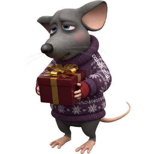 🎄🎁Rata triste tímida Navidad 🎁 preview