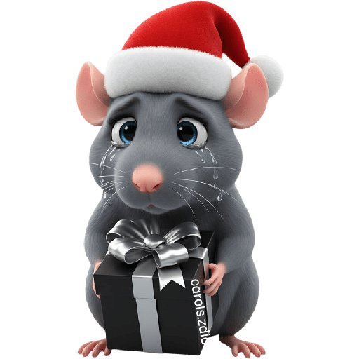 🎄🎁Rata triste tímida Navidad 🎁 preview