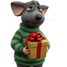 🎄🎁Rata triste tímida Navidad 🎁