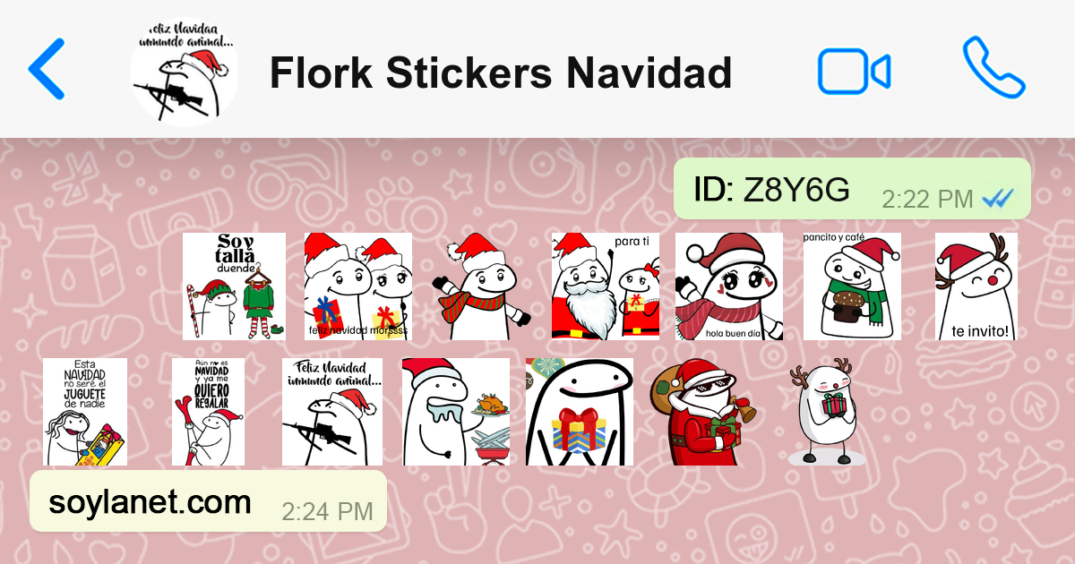 Stickers Flork Stickers Navidad 🎄🎄🎄🎄 para WhatsApp y Telegram | SoylaNet