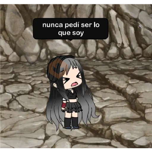 gacha life sad sticker 27
