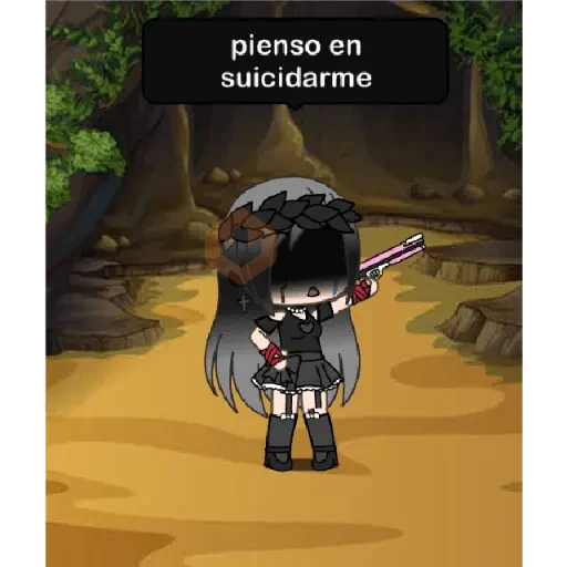 gacha life sad sticker 13
