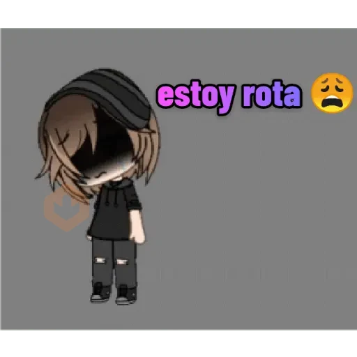 gacha life sad sticker 24