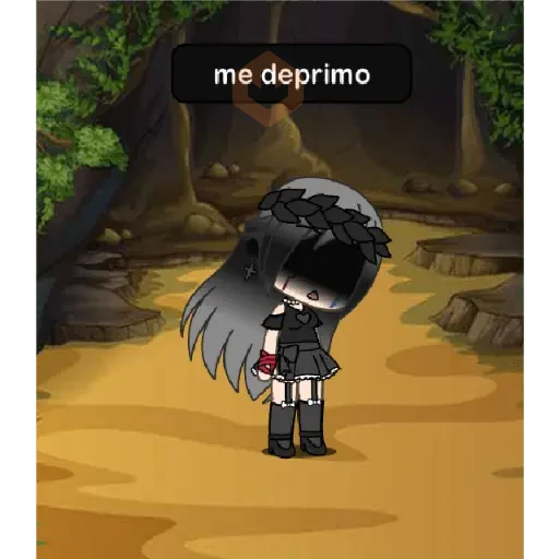 gacha life sad sticker 11