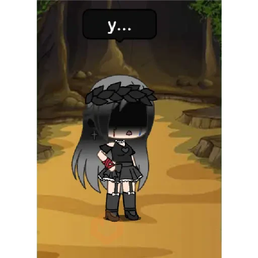 gacha life sad sticker 14