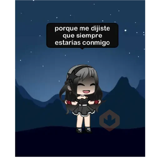 gacha life sad sticker 23