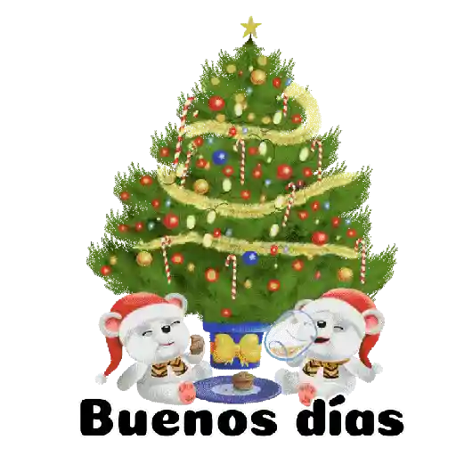 Saludos navideños👋🏻🌲⛄anim