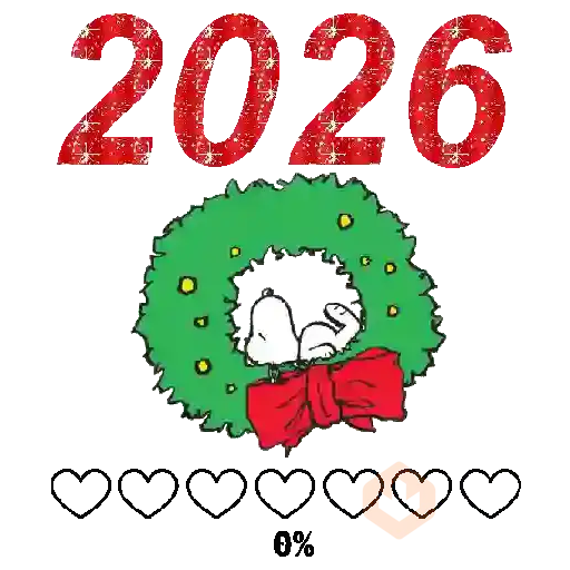 Snoopy Natal e Ano Novo 💛✨️ sticker 13
