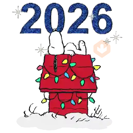 Snoopy Natal e Ano Novo 💛✨️ sticker 12