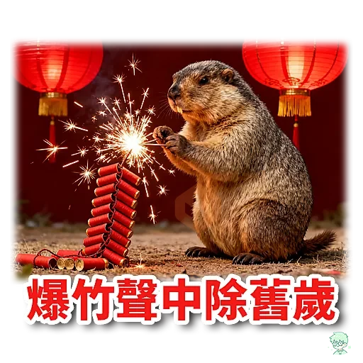 旱獺新年包 sticker 13