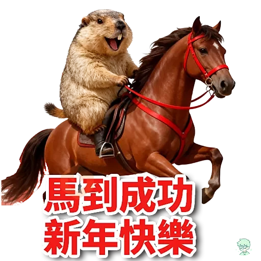 旱獺新年包 sticker 12