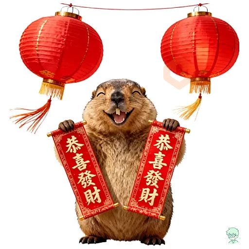 旱獺新年包 sticker 18