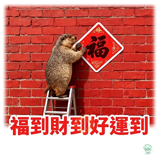 旱獺新年包 sticker 14