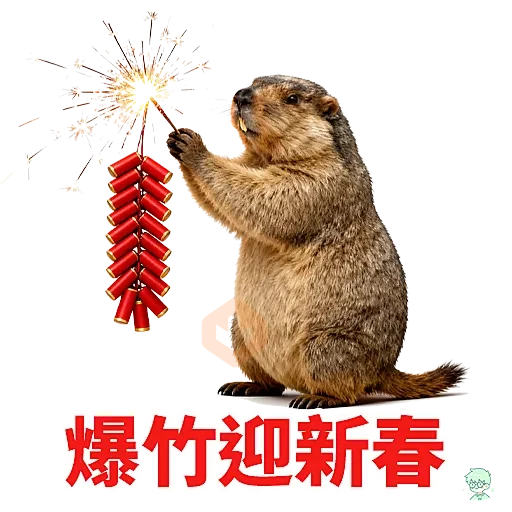 旱獺新年包 sticker 16