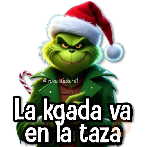 😎El Grinch Moderno 2🎄 sticker 14