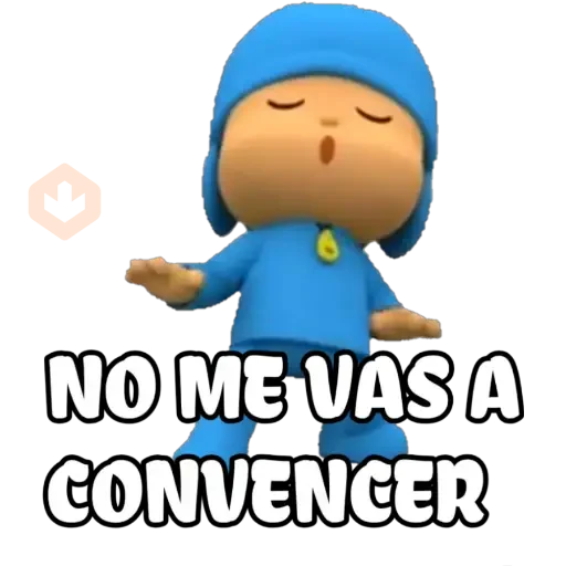 pocoyo sad sticker 22