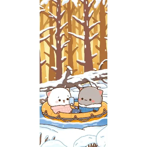 ❄️Mochi Peach Frío invierno❄️