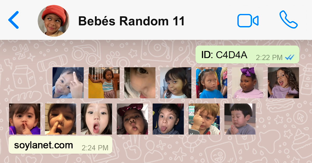 Stickers Bebés Random 11🍡 para WhatsApp y Telegram | SoylaNet