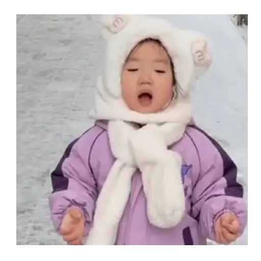 Baby frío y emoción 👣❄️😆