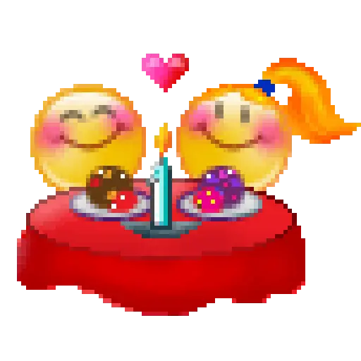 emoji pixel bucin animados