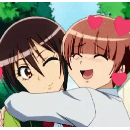 anime hug/abrazo