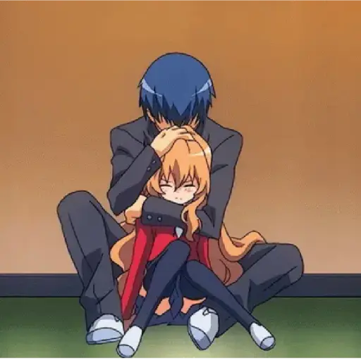anime hug/abrazo