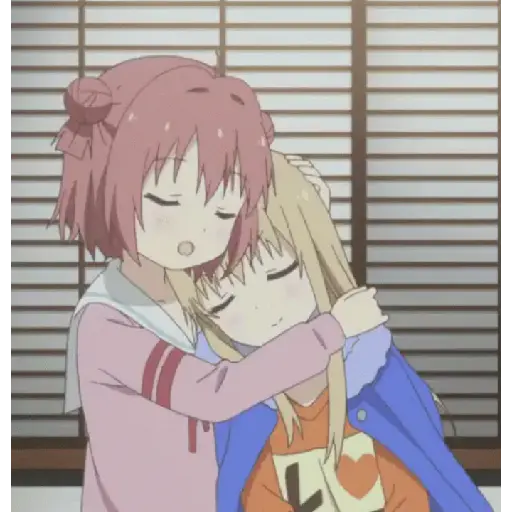 anime hug/abrazo