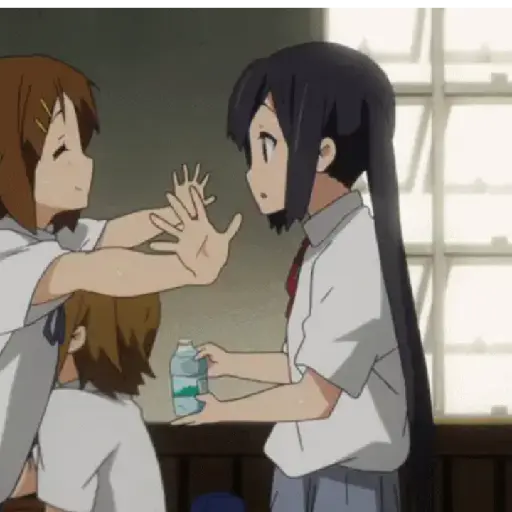anime hug/abrazo
