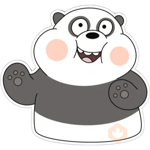 Panda 2 sticker 14