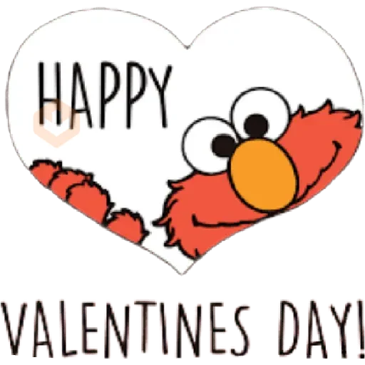 Elmo san valentin sticker 15