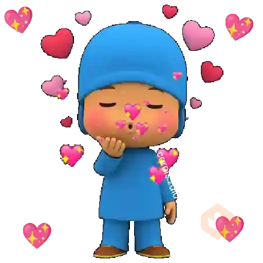 ❤️🧢Pocoyó Amor y Amistad🧢❤️ sticker 15