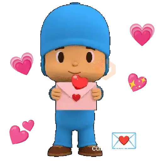 ❤️🧢Pocoyó Amor y Amistad🧢❤️ sticker 12