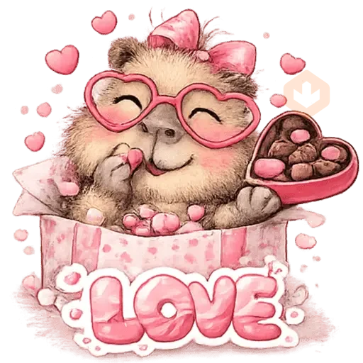 Capybara San Valentín ♥️✨ sticker 14
