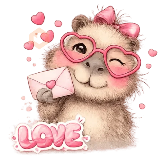 Capybara San Valentín ♥️✨ sticker 16