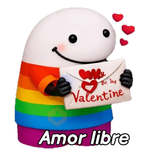 FLORK Free Love San Valentín 🌈 sticker 23