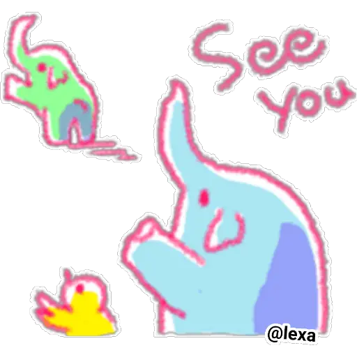 🖍️🐘Crayon Elephant 🖍️🐘  preview