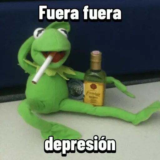Fuera fuera depresión Meme 🎶🐸