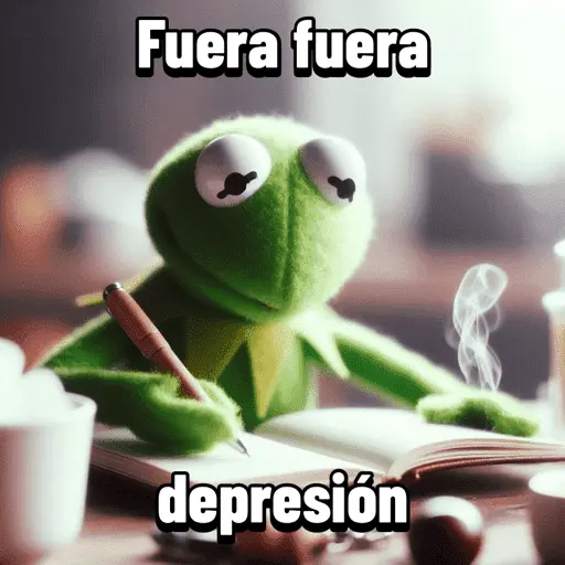 Fuera fuera depresión Meme 🎶🐸
